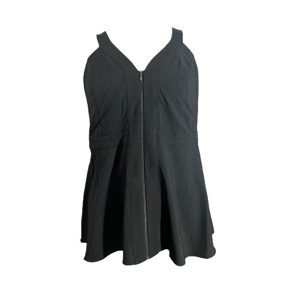 NWT Torrid Peplum Crepe Zip-Front Top 3 3X 22-24 - Picture 6 of 8